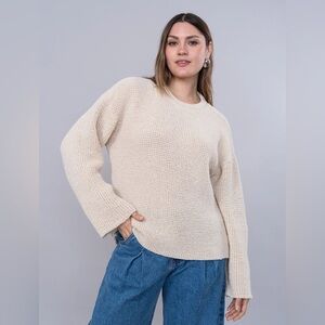 Stock LM Oversized Studio Wool/Alpaca Blend Crew Neck Sweater